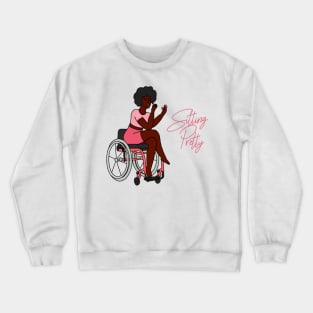 Sitting Pretty Pink 1 Crewneck Sweatshirt